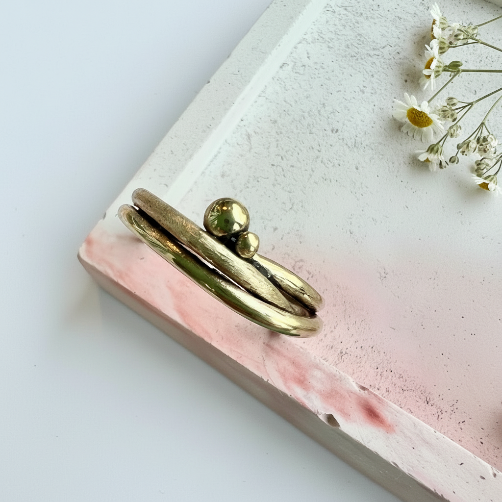 Anello Rugiada Oro - senza margherite