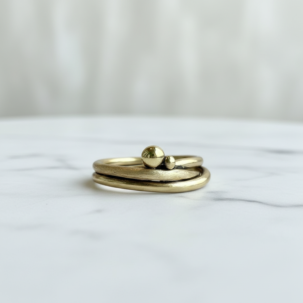Anello Rugiada Ottone - nuova angolazione